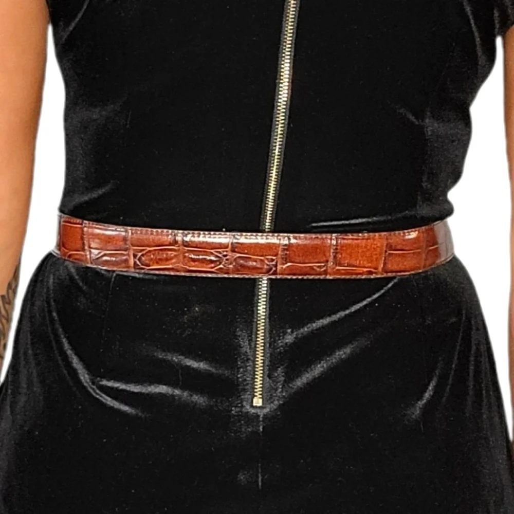 Fossil Leather Belt Size Small 26-30 inch